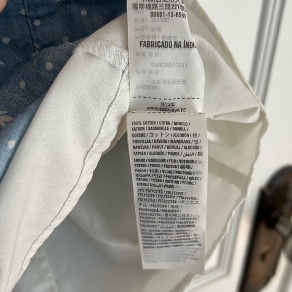 Hollister Size 1 mini jean dress with palm tree pattern - Picture 8 of 8